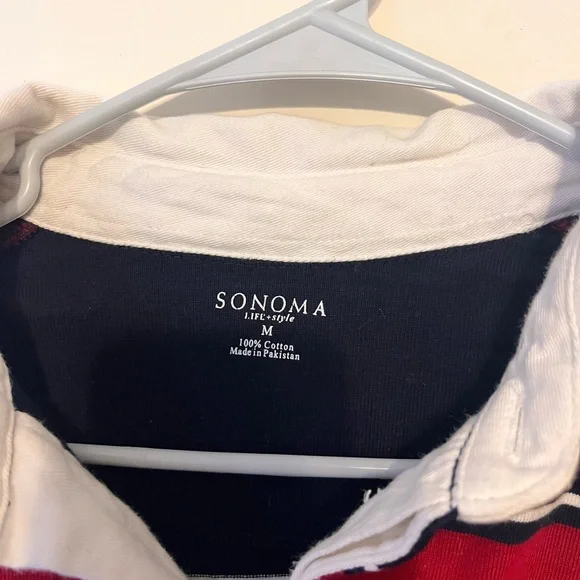 Men’s Collar Striped Shirt - Picture 3 of 4